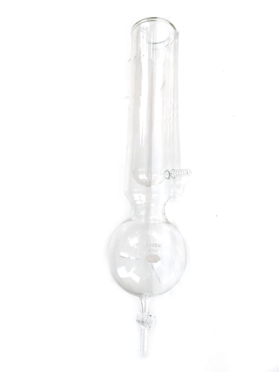 Kimble Kimax Vapor Dewar Vacuum Trap 2000 mL (2 liters) w Plug Stopcocks 2.7