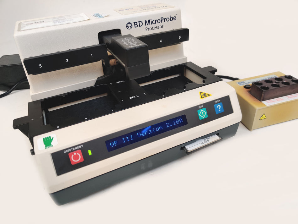 Becton Dickinson MicroProbe Processor 250100 VP III Microbial System w Block and