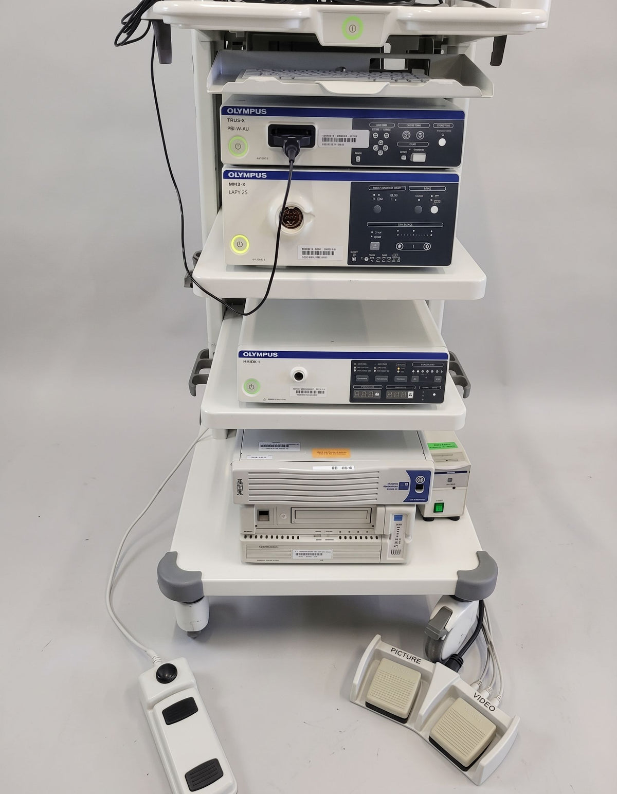 Olympus VISERA ELITE OTV-S190 CLV-S190 Complete Endoscopy Tower with Camera Head OTV-S7ProH-HD-L08E - 