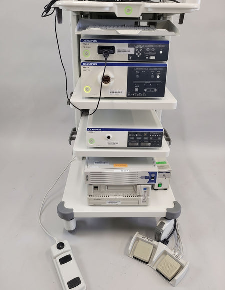 Olympus VISERA ELITE OTV-S190 CLV-S190 Complete Endoscopy Tower with Camera Head OTV-S7ProH-HD-L08E - 