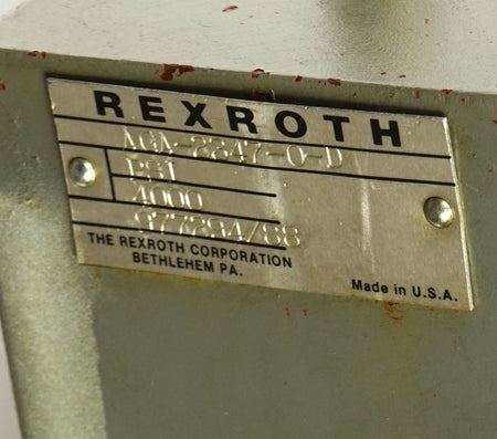 Bosch Rexroth AGA-2347-0-D Station Manifold for 10 Hydraulic Valves M-3SE6