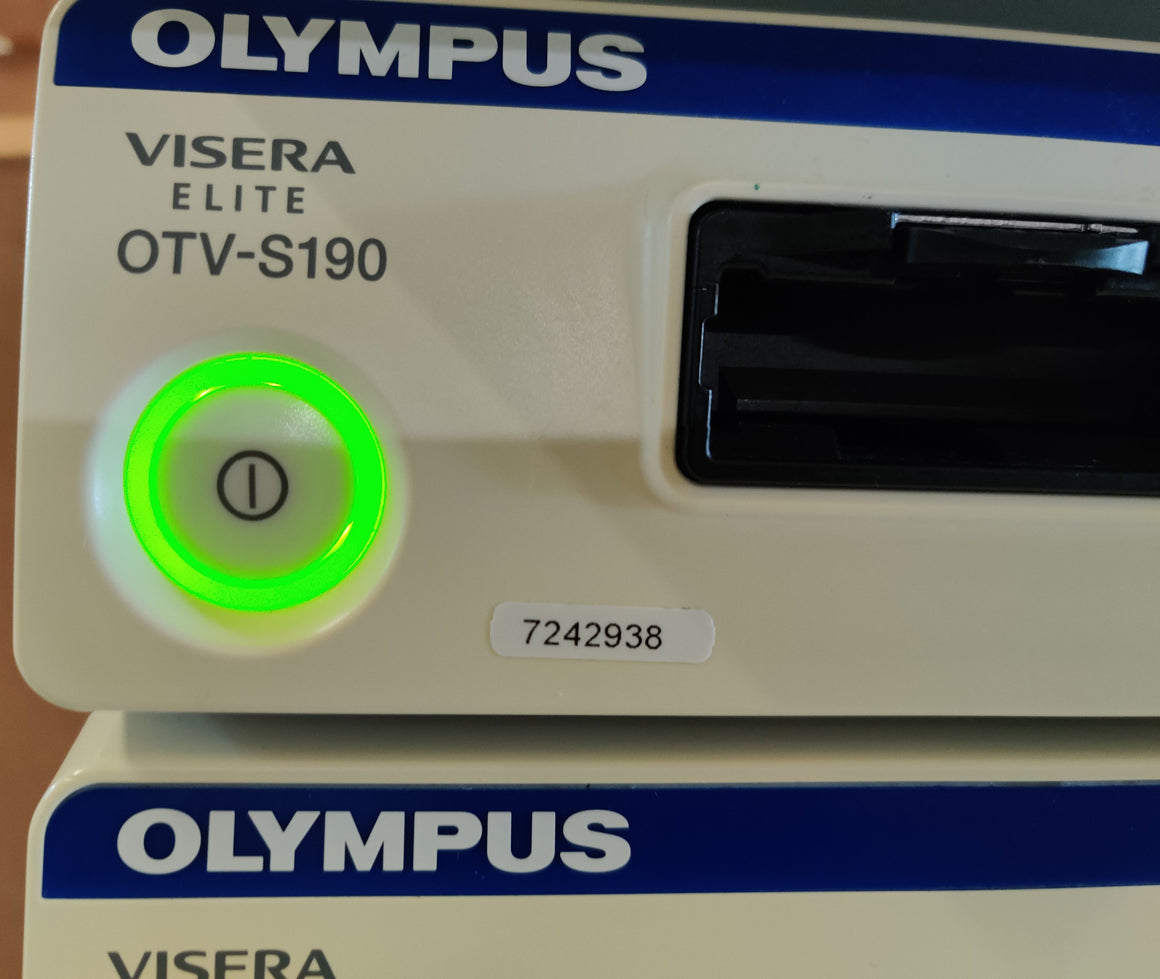 Olympus VISERA ELITE OTV-S190 CLV-S190 Complete Endoscopy Tower with Camera Head OTV-S7ProH-HD-L08E - 