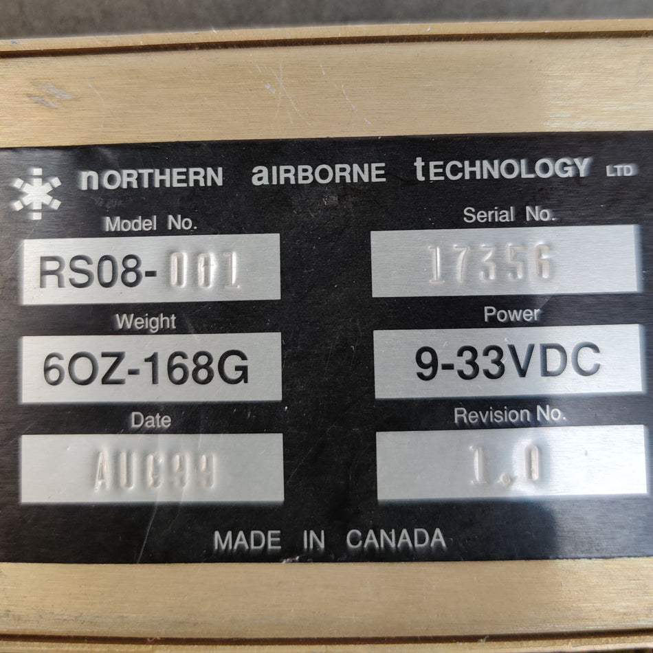 Northern Airborne Technology RS08-001 Remote Switch 9-33VDC with AMP Connector