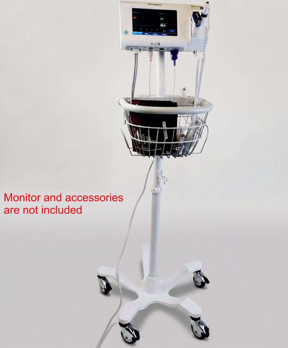 Welch Allyn Mobile Stand with Basket for Connex Spot Vital Signs Monitor 4700-60