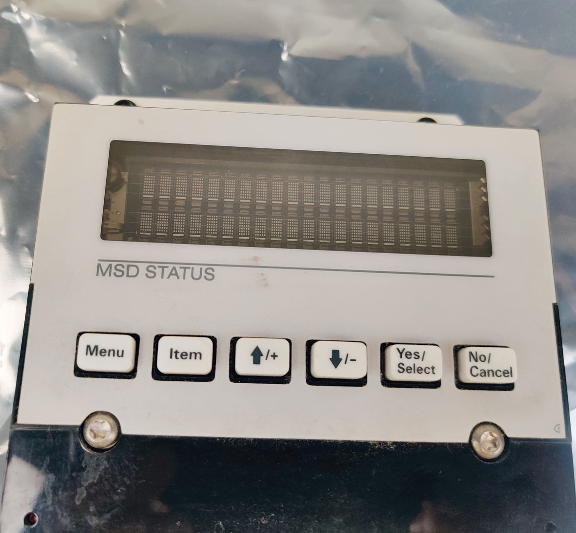 Agilent 5973N MSD Display G2589-60002 w/ Keypad & G2589-60031 Ribbon Cable Tested