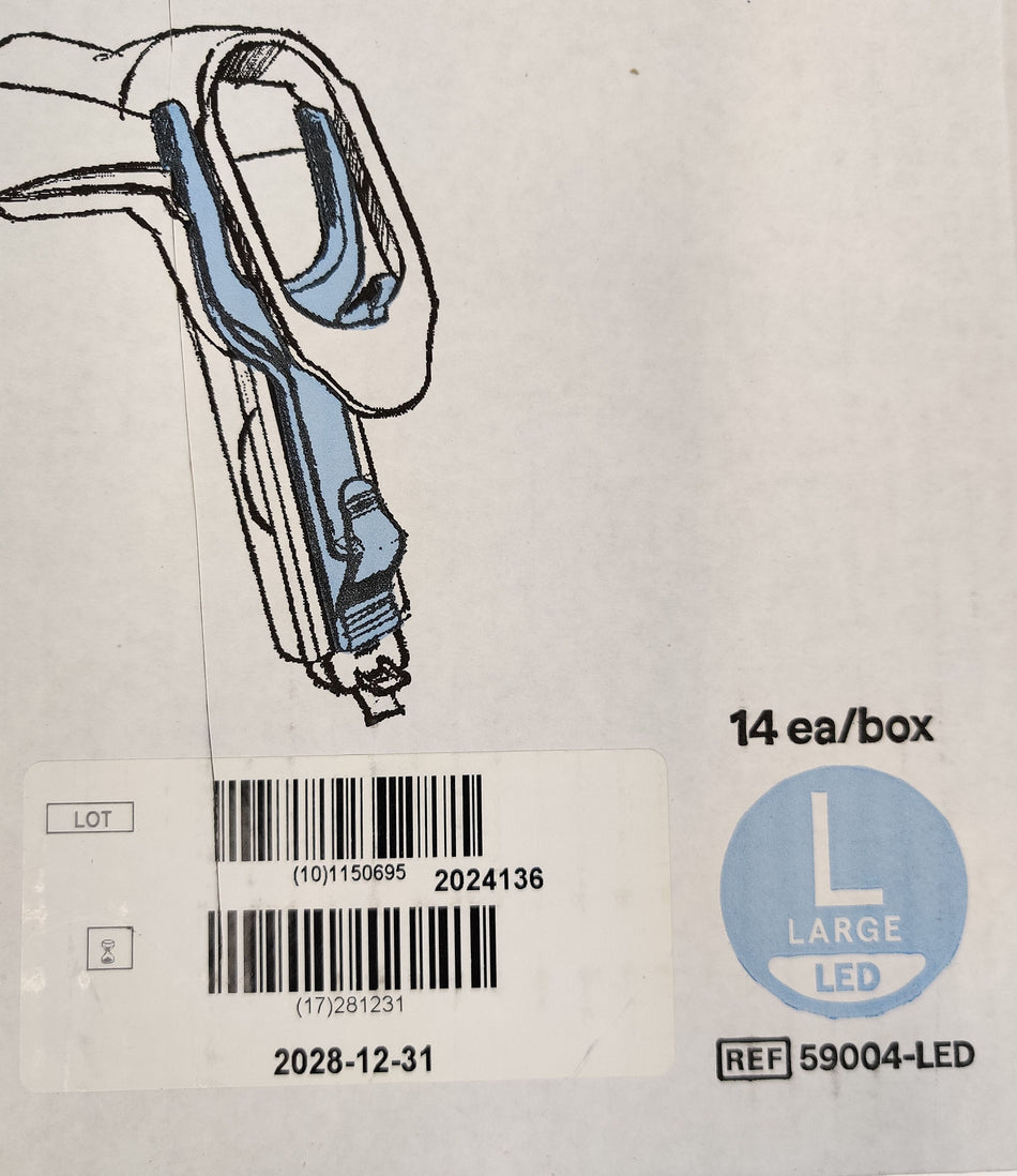 Welch Allyn KleenSpec Single Use Led Vaginal Speculum 59004-LED Large 14pcs NIB
