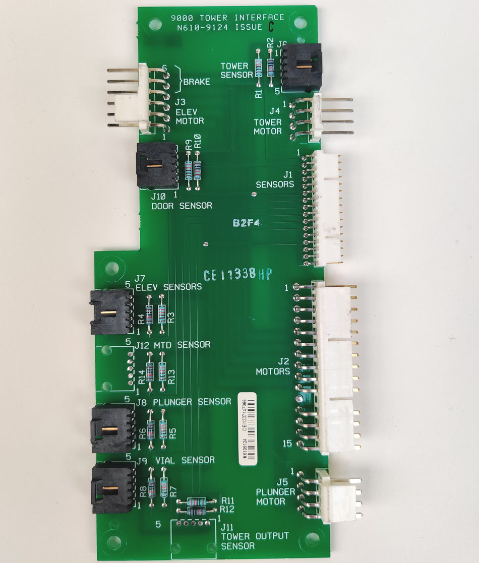 PerkinElmer Clarus GC Autosampler Auto-Injector Tower Interface PCB N610-9124