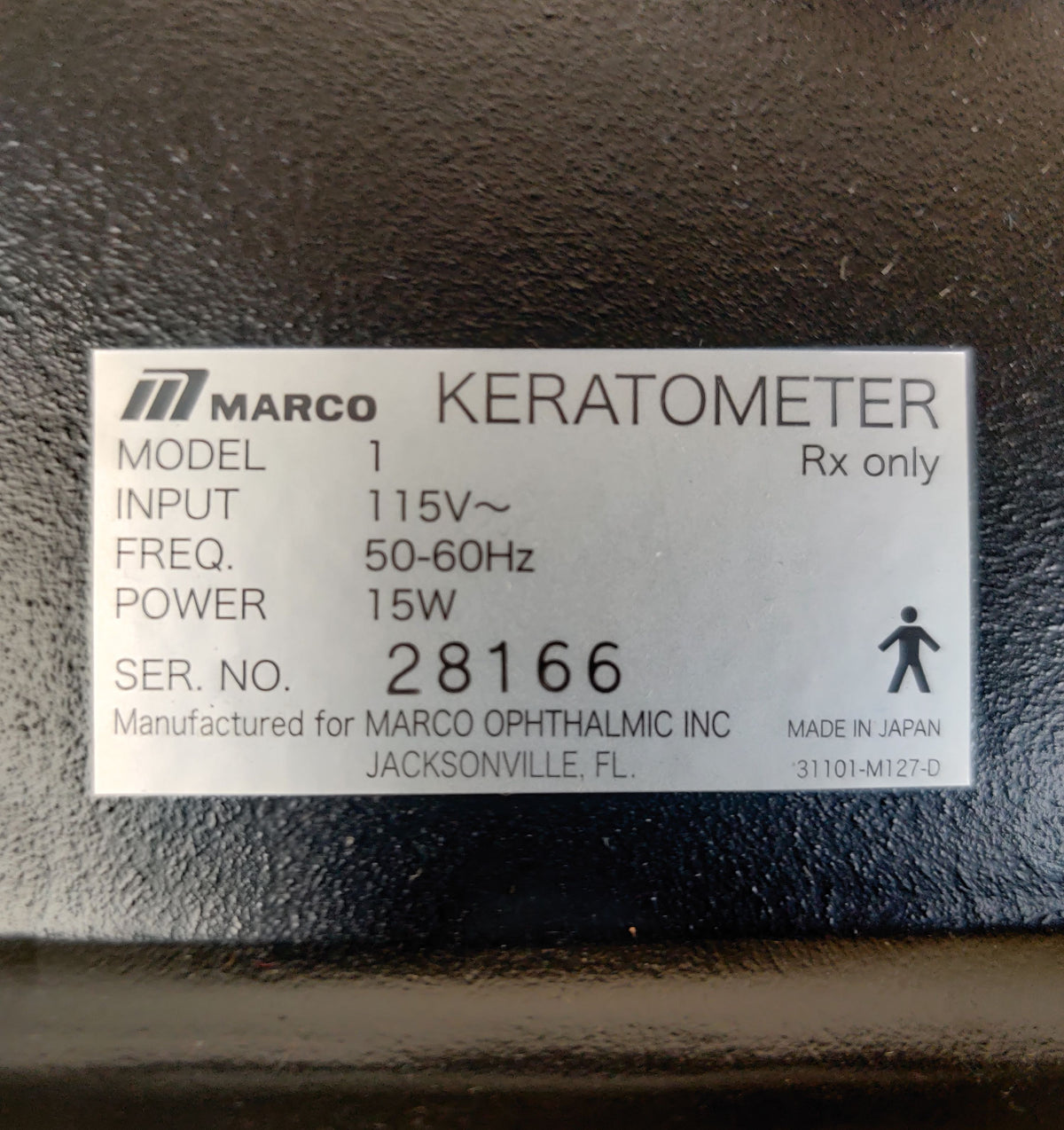 Marco Keratometer 1 Optical Ophthalmometer for Optometry Laboratories - 