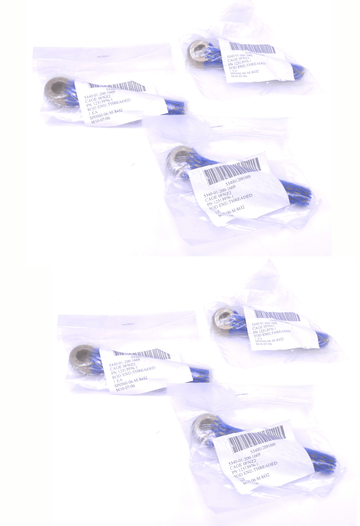1/2"- 20 TPI 3.75" L Adjusting Thread Eye Bolt. Mvehicles. Zinc Plated. LOT OF 6