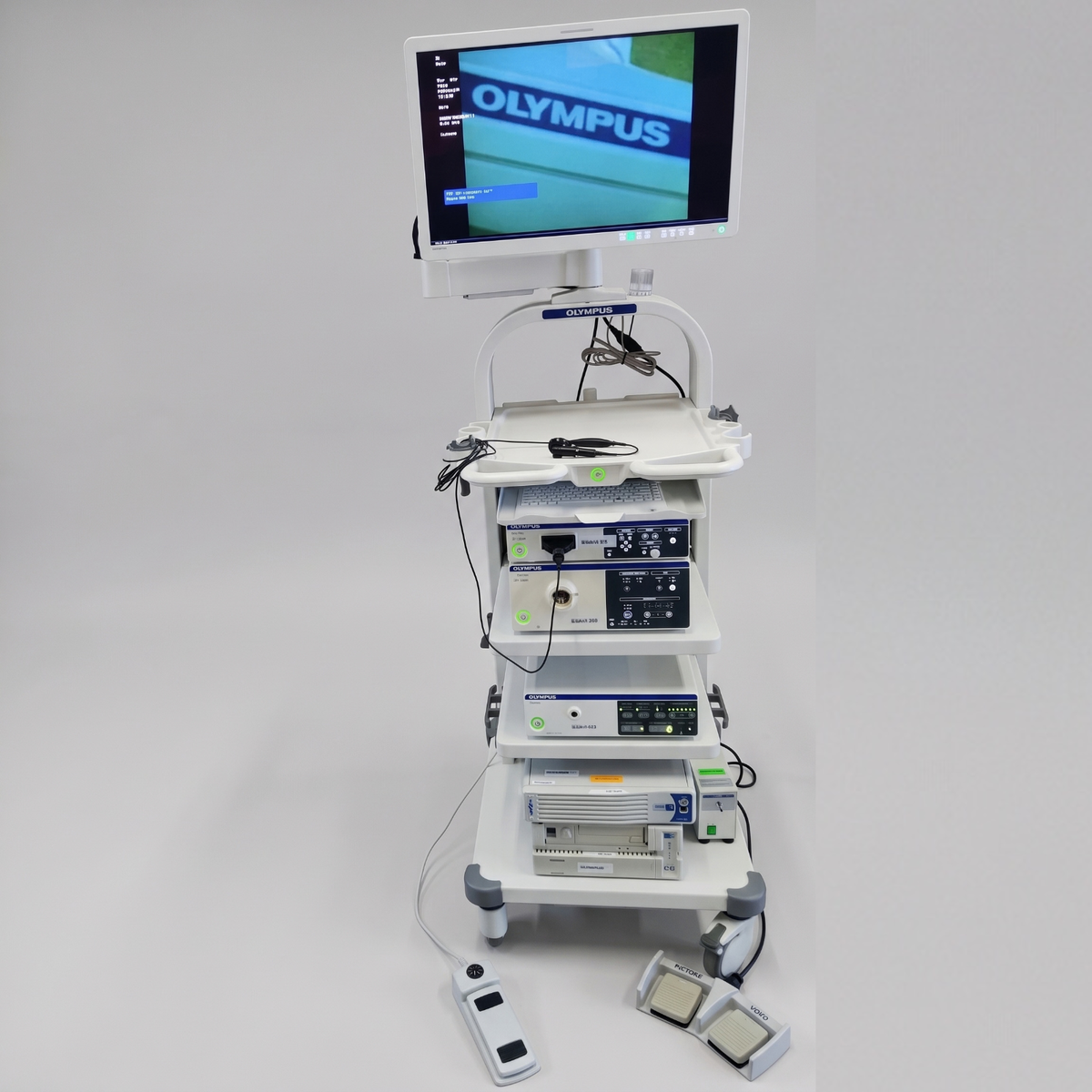 Olympus VISERA ELITE OTV-S190 CLV-S190 Complete Endoscopy Tower with Camera Head OTV-S7ProH-HD-L08E - 