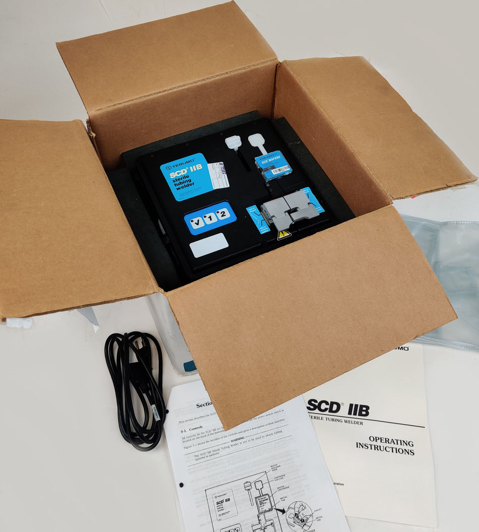 Terumo BCT SCD IIB Sterile Tubing Welder 3NCC986 w New Wafers Working and Tested