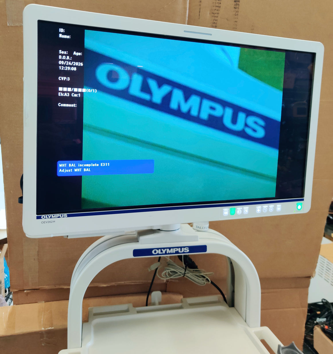 Olympus VISERA ELITE OTV-S190 CLV-S190 Complete Endoscopy Tower with Camera Head OTV-S7ProH-HD-L08E - 