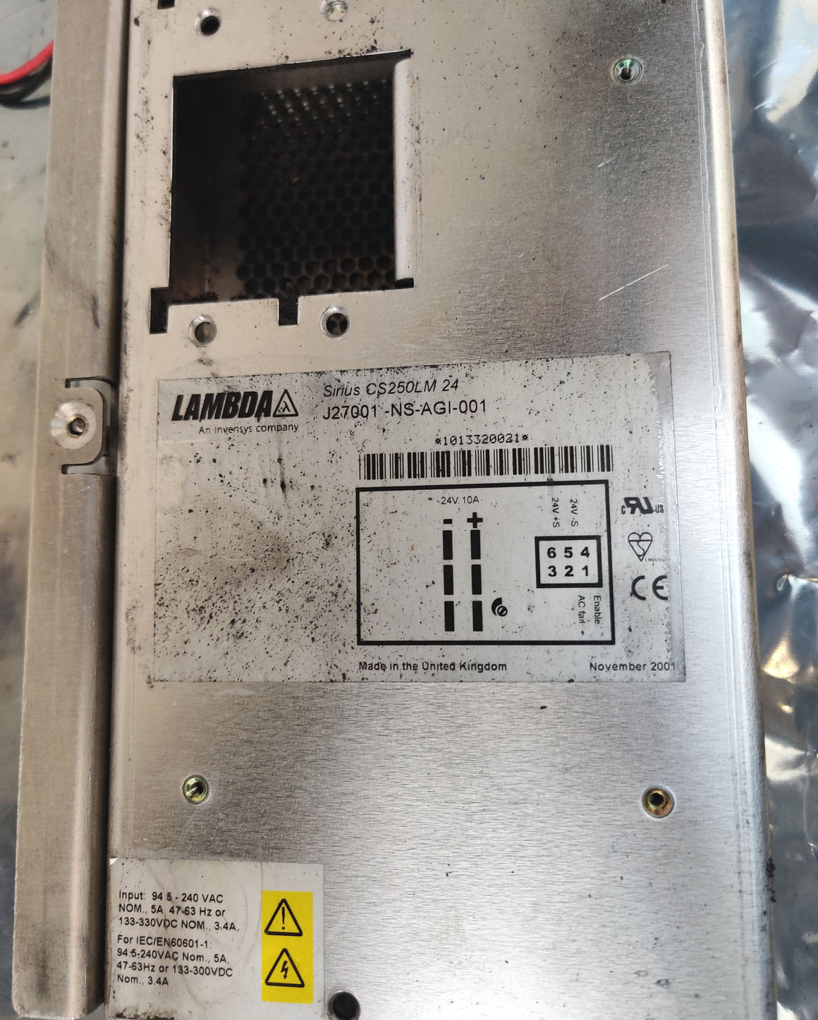 Agilent G1361A Prep Pump 0950-3907 Main Power Supply 250W with Fan Tested