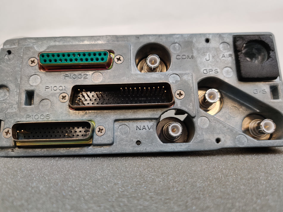 Garmin GNS-430 GNS-430W Backplate w Connectors and Cables 011-00676-00