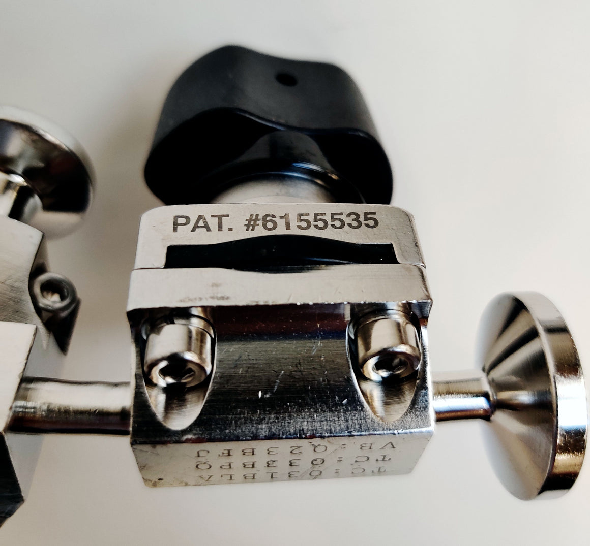 Aquasyn 3-Way 316L SS Sanitary Valve 1/2" 3/8" 2x1/4" Clamps Fittings LOT OF 4