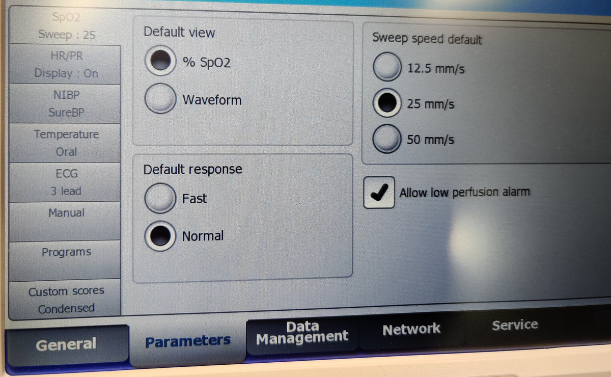 Welch Allyn Connex 6000 Vital Signs Monitor 64NTXX, NIBP, SPO2, Cuff & - 