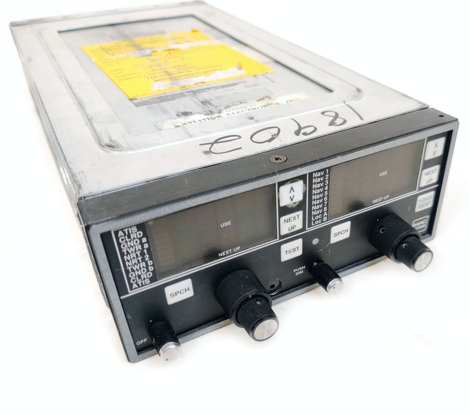 King KX170B MAC 1700 VTX NAV/COM System 069-1020-00 w Yellow Tag