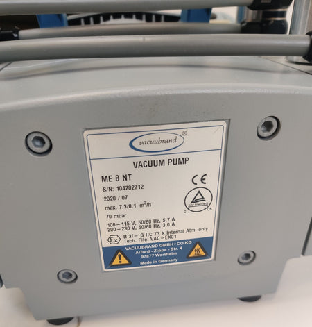 Vacuubrand ME 8 NT Diaphragm Vacuum Pump Oil-Free 70