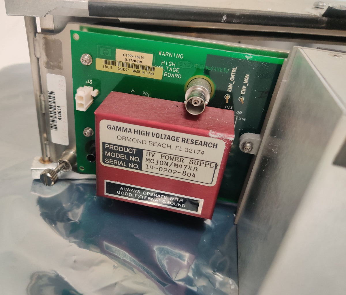 Agilent 5975 MSD G1099-65015 SideBoard w 05971-80103 Electron Multiplier Horn - 