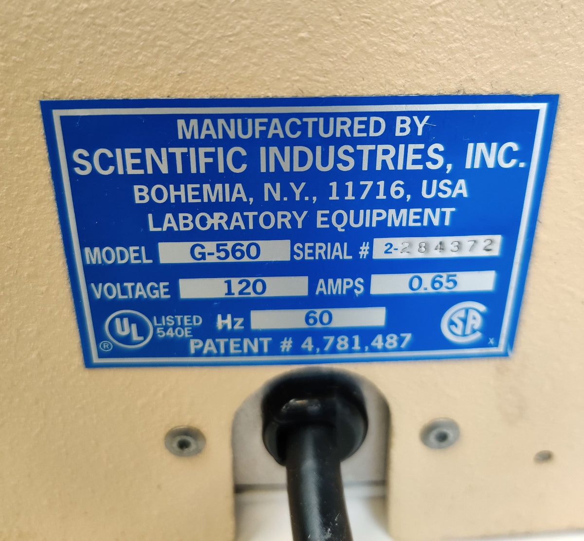 Fisher Scientific G-560 Vortex-Genie 2 Stirrer Vortex Mixer 3200 RPM - 