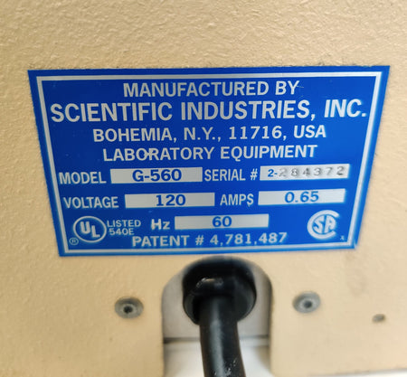 Fisher Scientific G-560 Vortex-Genie 2 Stirrer Vortex Mixer 3200 RPM - 