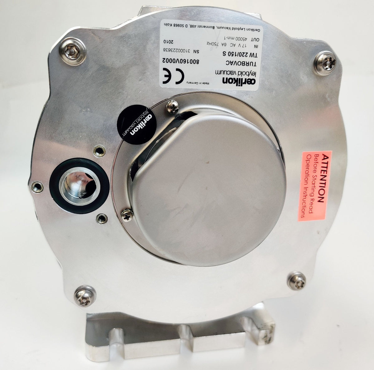 Leybold Turbovac TW 220/150 S Vacuum Pump 800160V0002 w Controller TD300 Tested - 