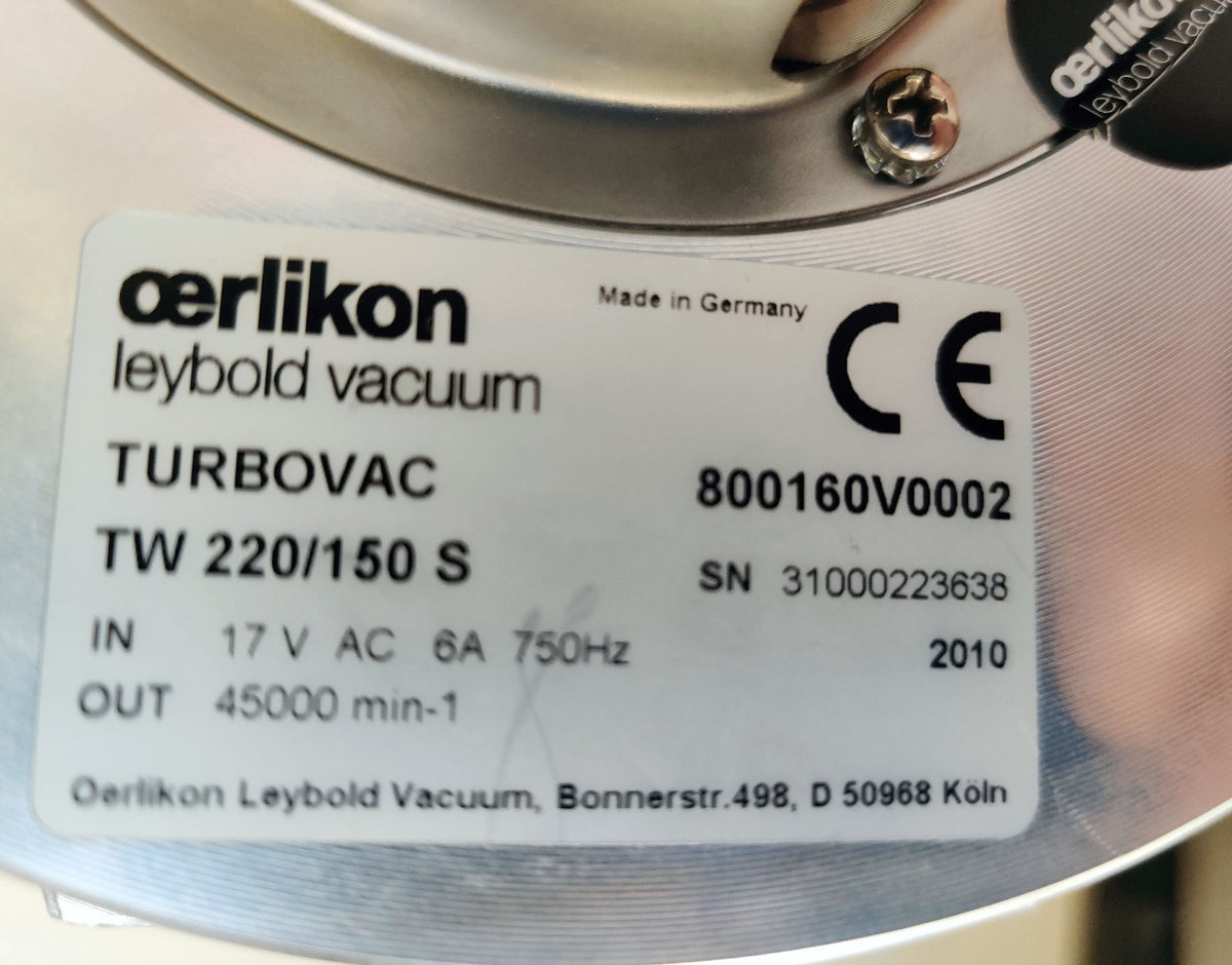 Leybold Turbovac TW 220/150 S Vacuum Pump 800160V0002 w Controller TD300 Tested - 