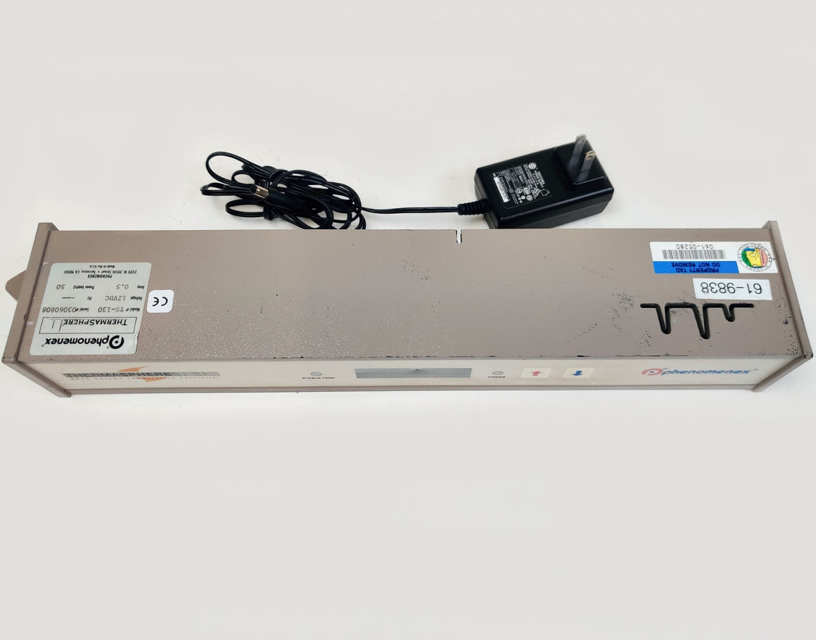 Phenomenex ThermaSphere TS-130 HPLC Column Heater 25-90°C & Power Adapter Tested - 