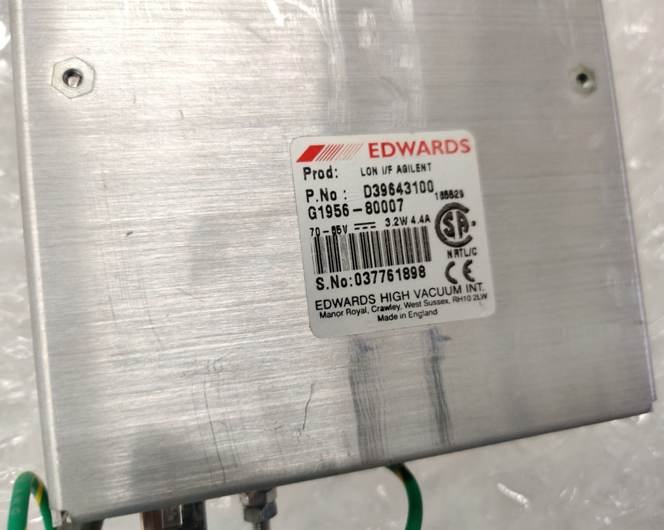 Agilent Edwards D39643000 Lon Interface w Cable for EXT70 Turbo Pump Agilent G1946-80007