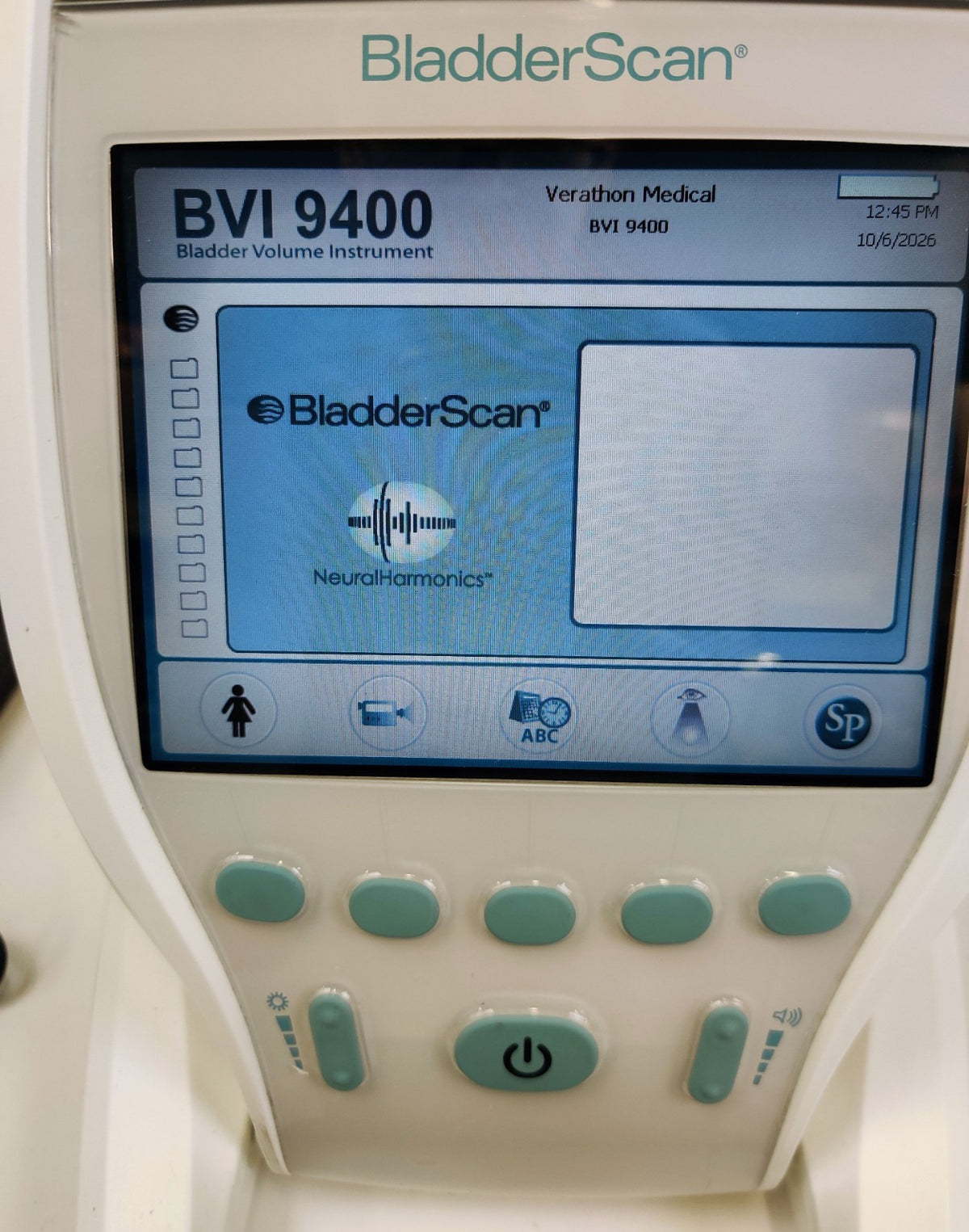 Verathon BVI 9400 Bladder Scanner PN 0570-0190 with Power Supply. Tested - 