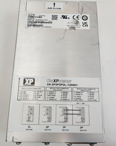 XP FleXPower X9-3P3P3P2L-120001 Power Supply 15V@14A 24V@17A - 