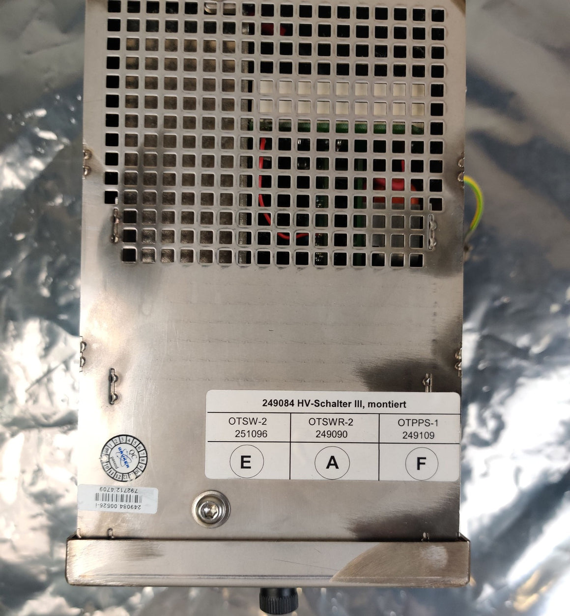 Bruker micrOTOF-Q ms #249084 High Voltage Module Quadrupole 249084.00526-I