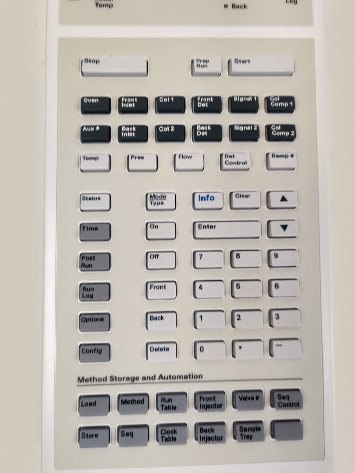 Agilent G1530-40100 Control Panel for 6890N G1530N G1540N Gas Chromatograph - 