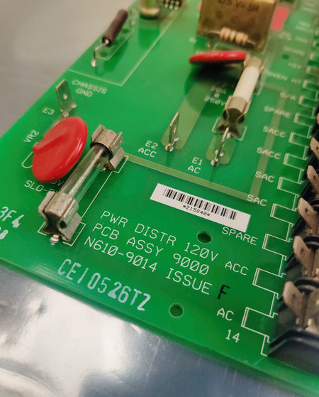 PerkinElmer N610-9014 Power Distribution PCB 9000 120V rev F Clarus GC - 