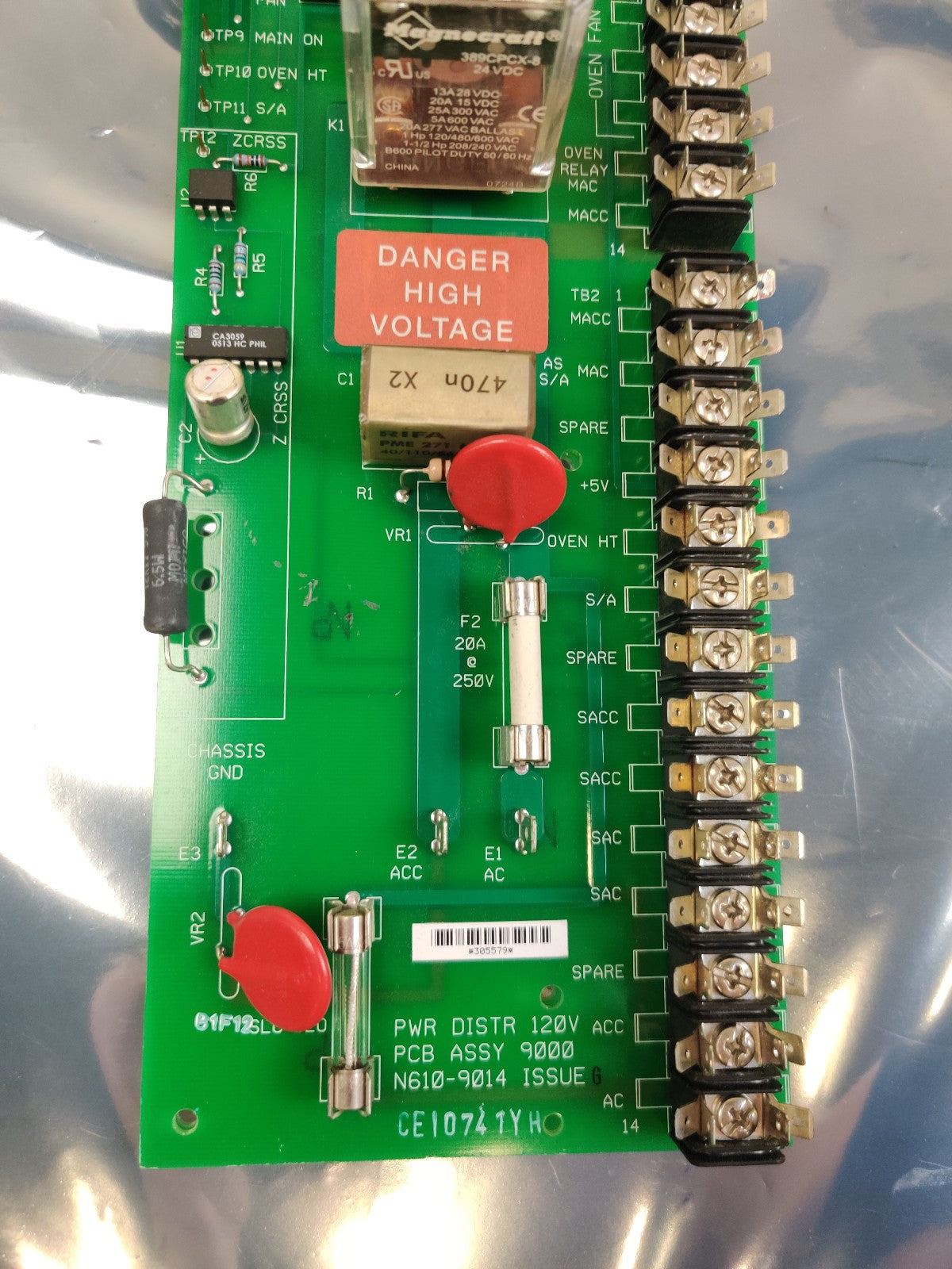 PerkinElmer N610-9014 Power Distribution PCB 9000 rev G 120V - 