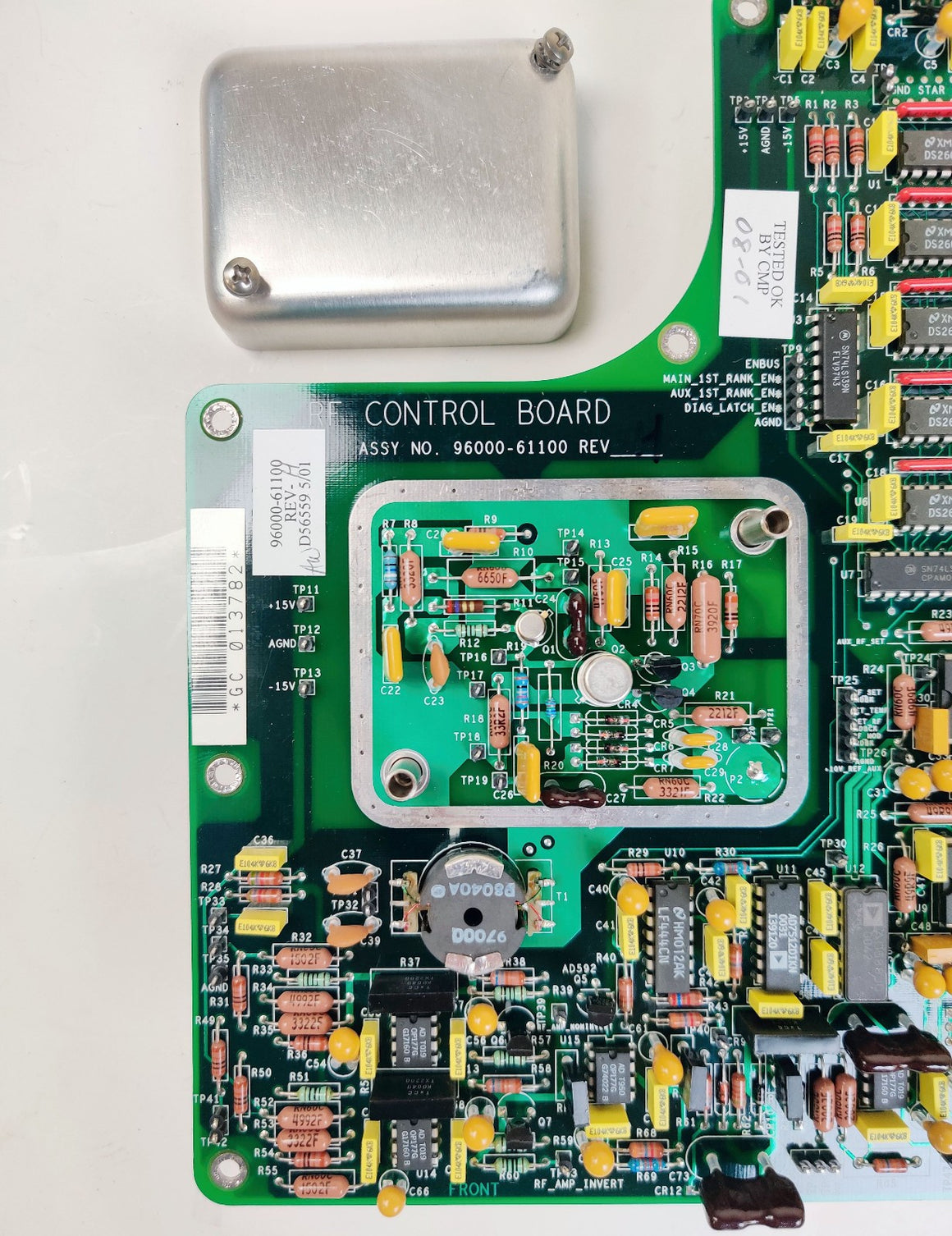Thermo Finnigan LCQ DECA 96000-21100 RF Control PCB w 97000-20101 Ceramic Plate - 
