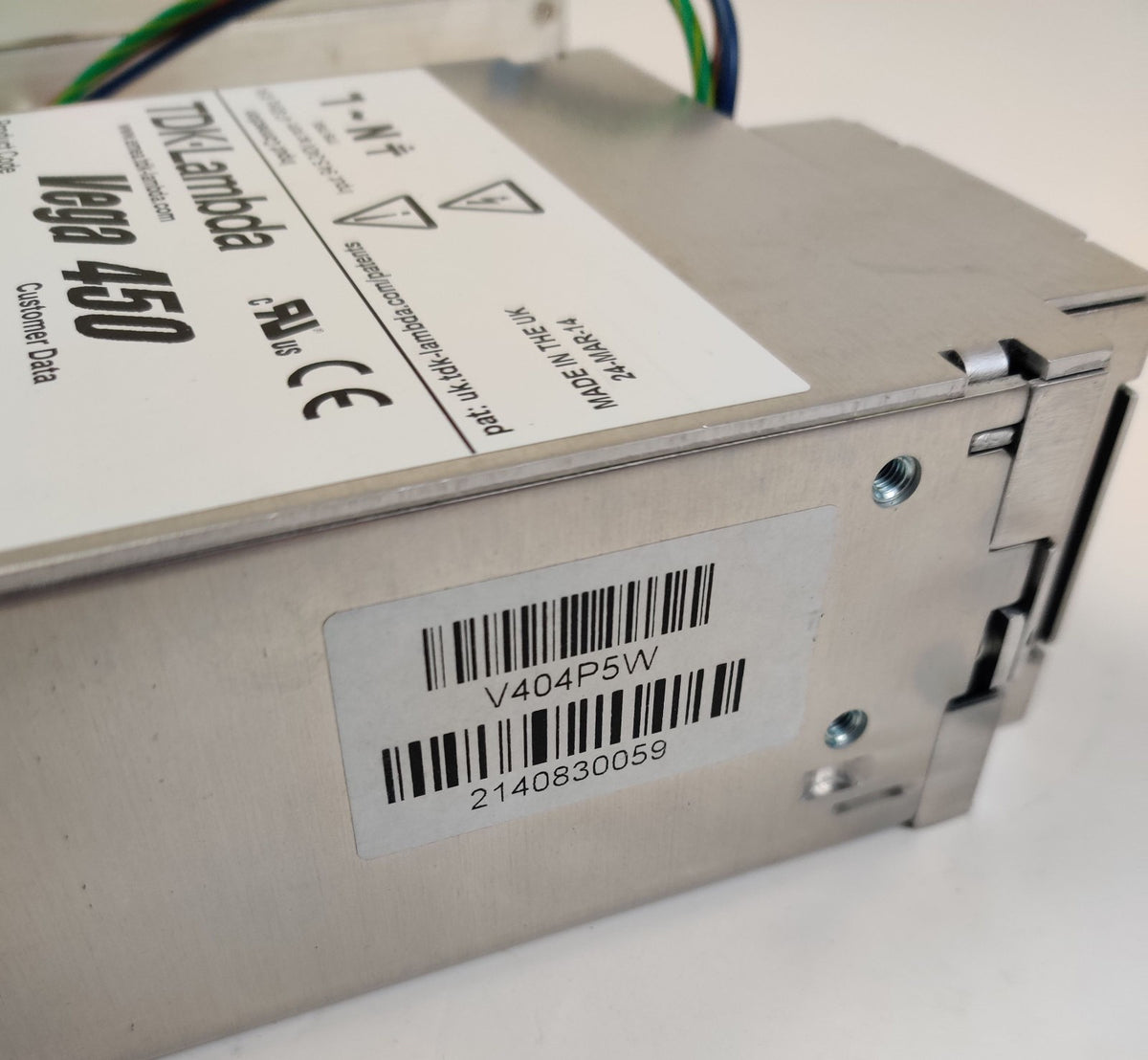 TDK-Lambda Vega 450 V404P5W Power Supply 450W 18V/14A 24V/10A 5V/20A Tested - 