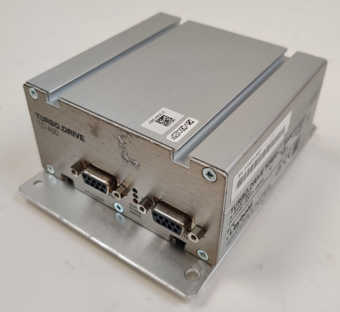 Leybold TD400 Turbo Drive Vacuum Pump Controller 800073V0002 w/ Interface Cable