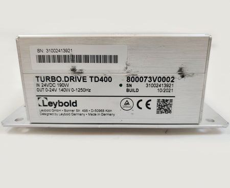 Leybold TD400 Turbo Drive Vacuum Pump Controller 800073V0002 w/ Interface Cable