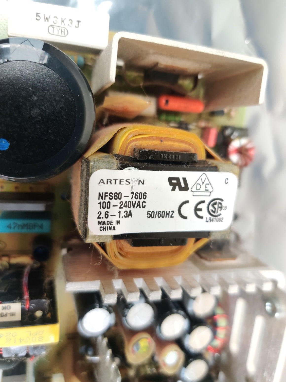Artesyn NFS80-7606 80W Power Supply for Agilent 5973 5975 Thermo Trace GC Tested