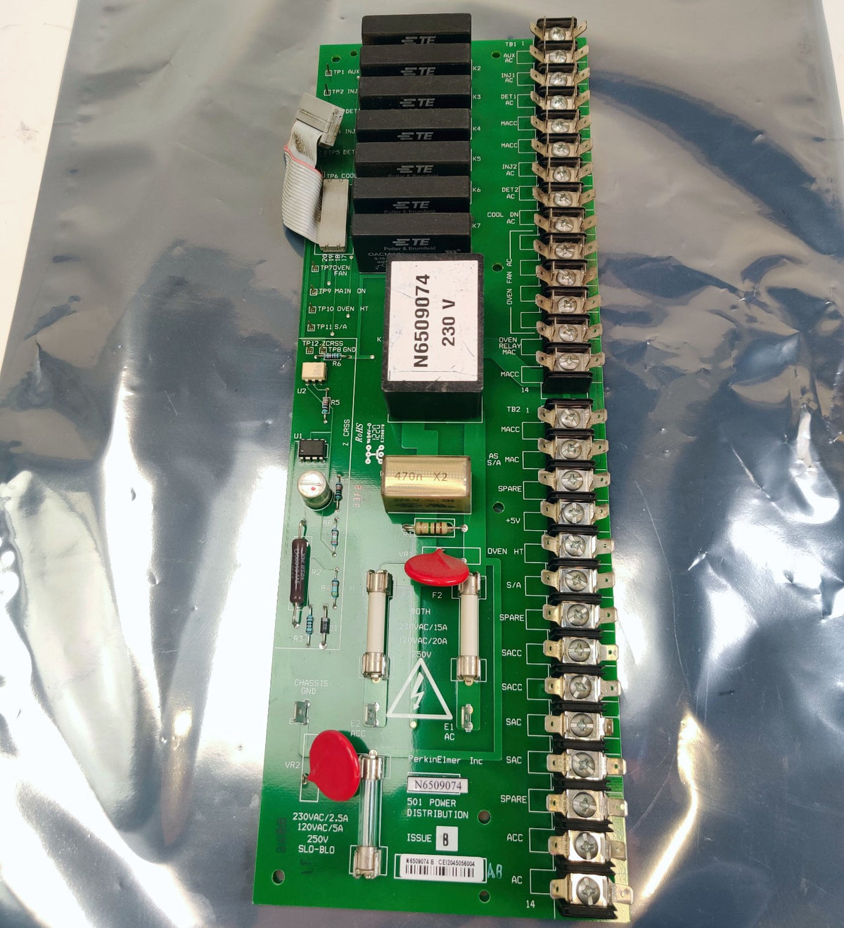 PerkinElmer N6509074 Power Distribution Board rev B for - 