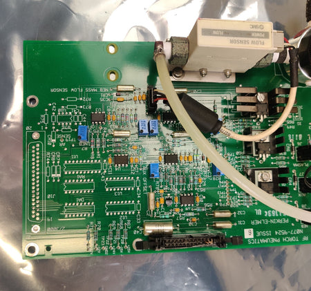 PerkinElmer N077-9524 RF Torch Pneumatics rev G w SMC Flow Sensor Optima - 