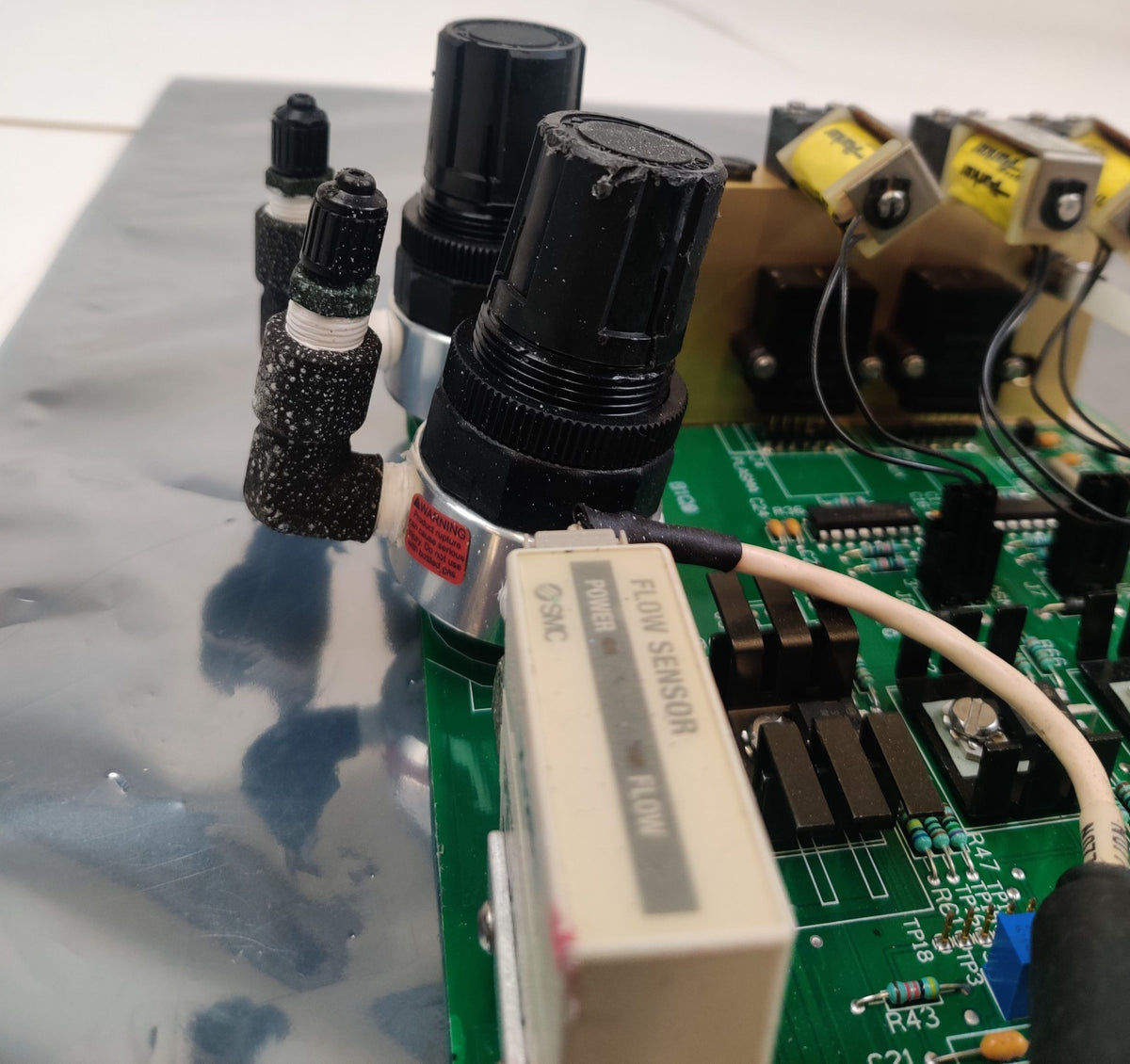 PerkinElmer N077-9524 RF Torch Pneumatics rev G w SMC Flow Sensor Optima - 