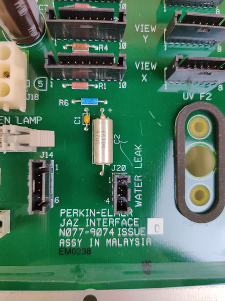 PerkinElmer Bulkhead Interface PCB N0779074 Optima 4000 5000 7000 ICP OES Tested