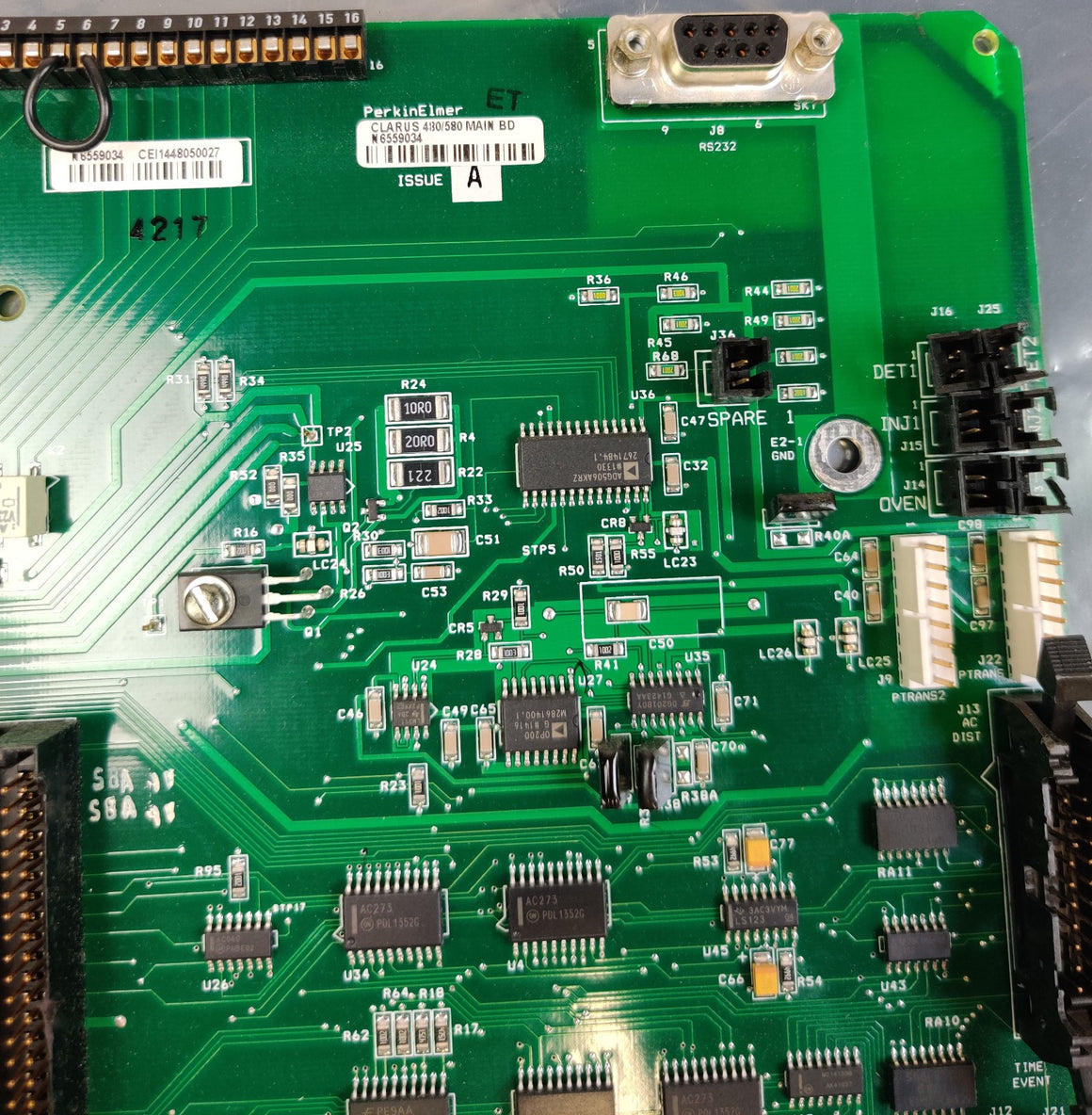 PerkinElmer Clarus 480 580 N6559034 Issue A Main Board