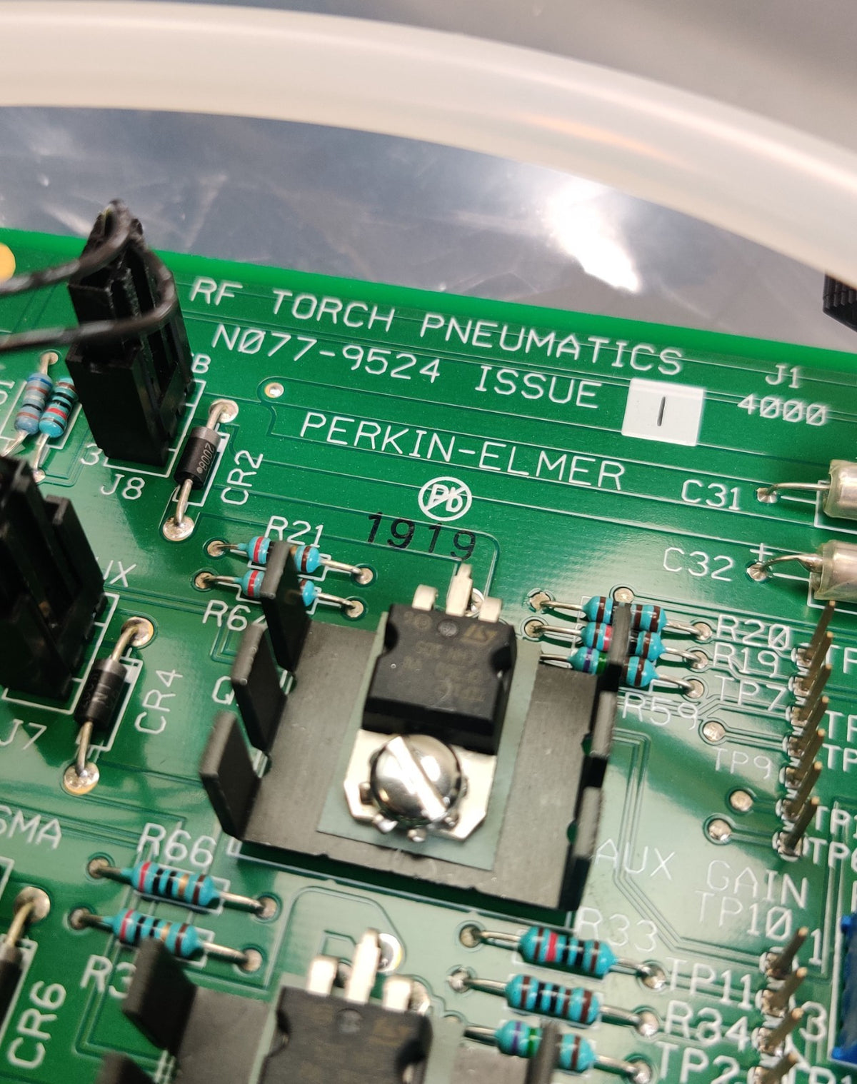PerkinElmer N077-9524 RF Torch Pneumatics rev I w SMC Flow Sensor Optima - 