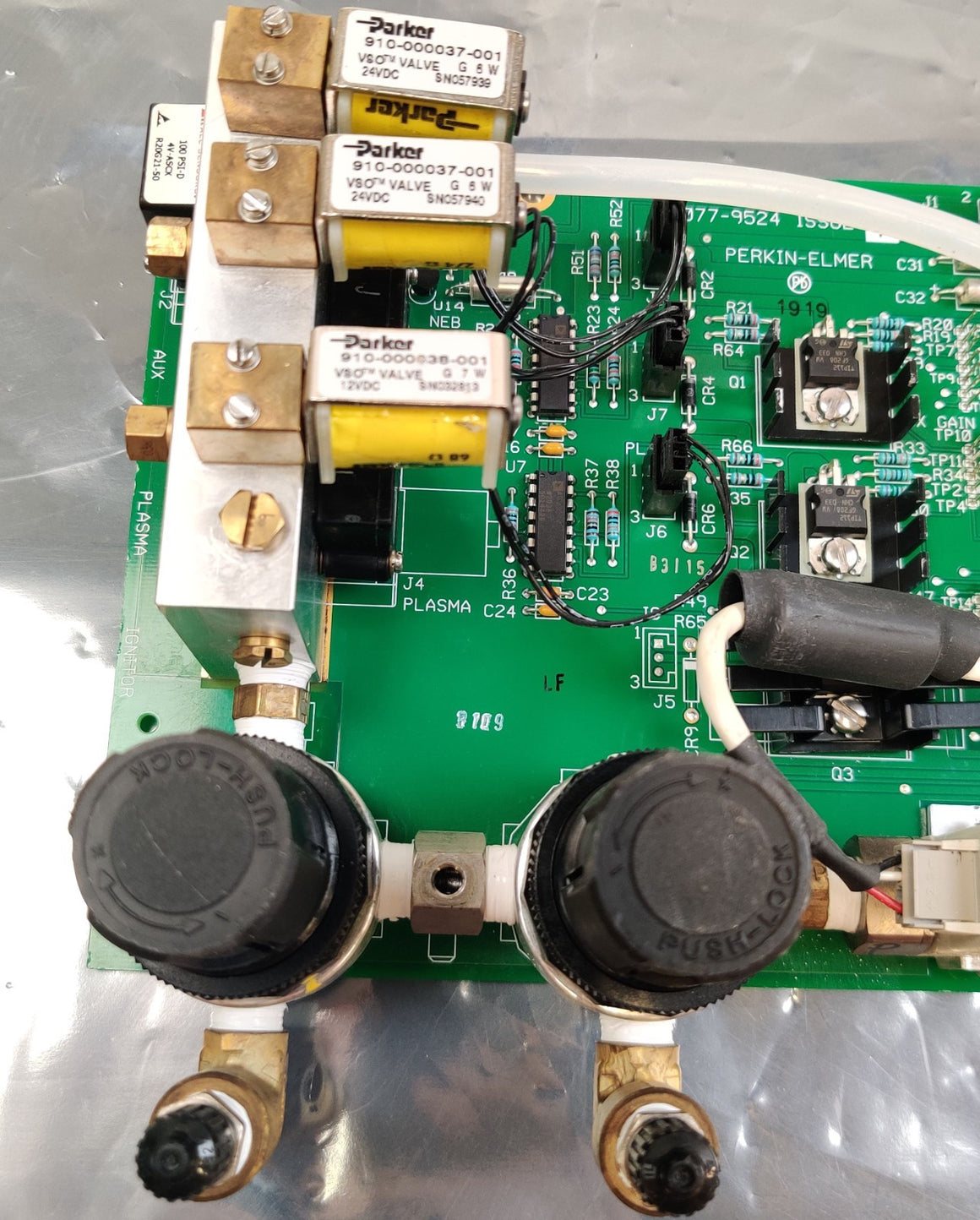 PerkinElmer RF Torch Pneumatics N077-9524 issue I w SMC PFM510-N01-1