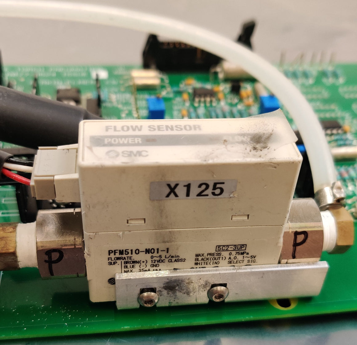 PerkinElmer RF Torch Pneumatics N077-9524 issue I w SMC PFM510-N01-1