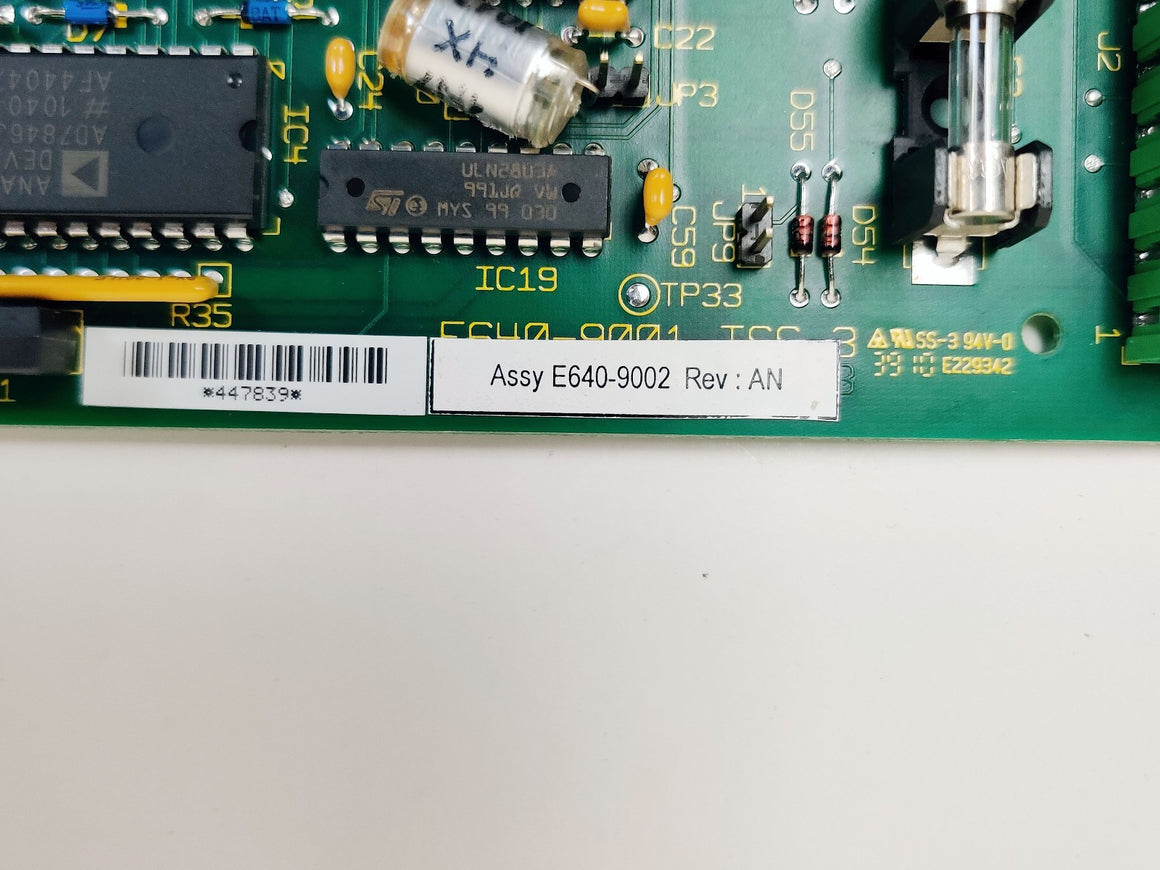PerkinElmer E640-9002 GCMS Board rev AN with N6479044 OSISCR Clarus 600 580 SQ8 - 