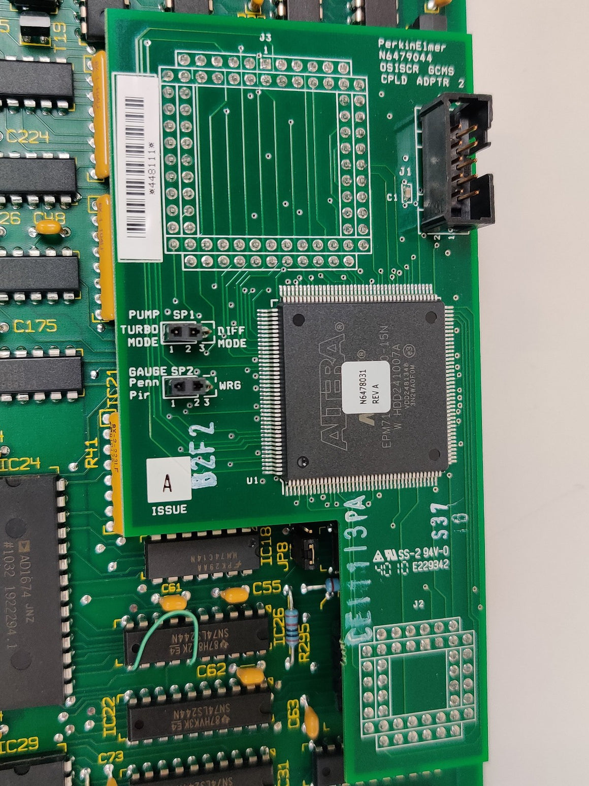 PerkinElmer E640-9002 GCMS Board rev AN with N6479044 OSISCR Clarus 600 580 SQ8 - 